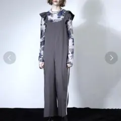 ANDRESD ラッフルビスチェパンツドレス ベージュ グレージュ