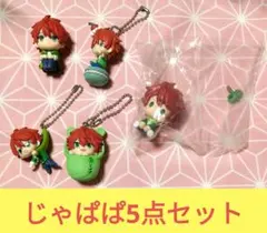 カラフルピーチ　じゃぱぱ 　フィギュアマスコットなど　ガチャ5点セット
