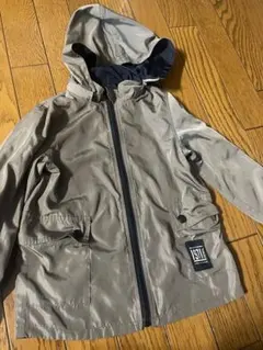 bebe110cmリバーシブルウインドブレイカーベージュ ネイビー