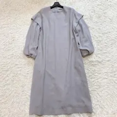 新品タグ付き✨アドーア ポアリージョーゼットワンピース ピンタック