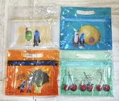 パペットスンスン pvcジッパーバッグ　4種類セット　おまけ付き