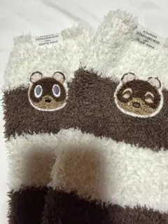 【ジェラピケ×あつ森】まめきちとつぶきちモコモコ靴下