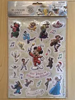 ディズニー　100周年　3D ステッカー　シール