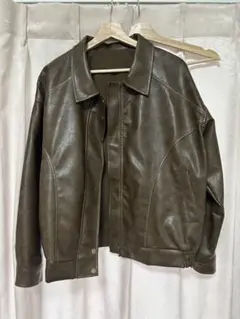 レザーブルゾンbrownのサムネイル