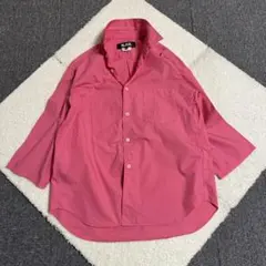 【BLACK CONNE des GARCONS】 シャツ 7分丈 ピンク Mのサムネイル