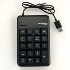 ELECOM USB接続 テンキーボード ブラック