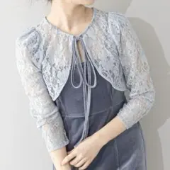 【SALON by Chico】美品!限定レースボレロ付 ノースリーブワンピース