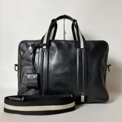 2510-287｜美品｜バリー 2WAYビジネスバッグ レザー ブラック