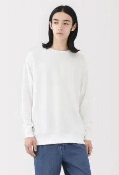 無印良品ＵＶカット乾きやすいワッフルクルーネック長袖Ｔシャツ