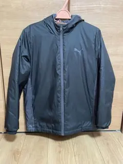 PUMA フード付き中綿ジャケット ブラック（キッズ/160cm）