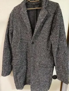 ZARA MAN チェスターコート サイズ40 ブラック/ホワイト