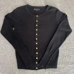 agnès b. アニエスベー カーディガン ブラック 黒 1 S 金ボタン