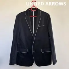 ▽メンズ　UNITED ARROWS　テーラードジャケット　M　黒　カジュアル