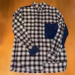 ゴールデングースチェック柄 ネルシャツ 長袖