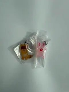 ノンタン　めじるしアクセサリー２　たぬきさん　うさぎさんB