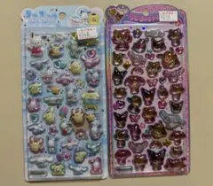 正規品　うるちゅるポップシール　日焼け　ポムポムプリン　ポチャッコ　２枚セット