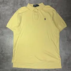 90s USA古着　ポロバイラルフローレン　ポロシャツ　イエロー　Y2K