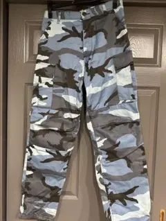 ロスコブルー迷彩カーゴパンツ