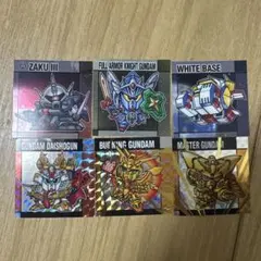 元祖SDガンダム スナック 2弾 6枚セット マスターガンダム他