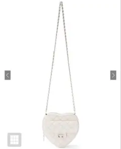 《新品未開封》　GRL　キルティングチェーンハート型バッグ　tr542