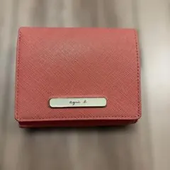 agnès b. VOYAGE 二つ折り財布 ピンク
