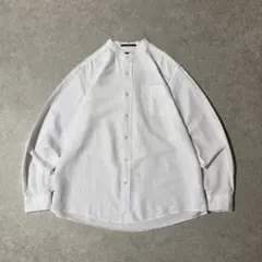 00s エディーバウアー リネンシャツ バンドカラーシャツ ノーカラー Lサイズのサムネイル