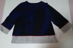 ★Coral コーラル・七部袖ネイビートップス（新品）サイズM〜L