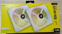 Corsair QX140 RGB Starter Kit 白ハブ ファンなし