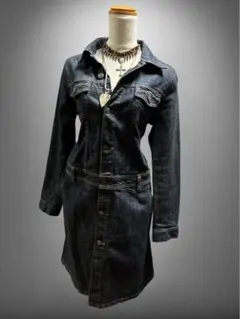 最終価格✴︎y2kパンク00s当時物黒デニムライダースy2kフェアリーグランジ 最終価格✴︎y2kパンク00s当時物黒デニムライダースy2k