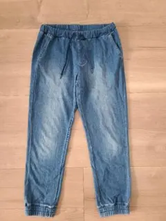 デニム風カジュアルパンツ（ゴムウエスト）