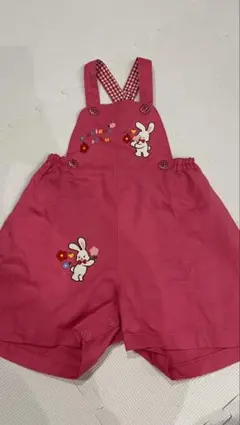 ミキハウス チエコサク ピンクロンパース