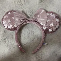 【即日発送】 ディズニーカチューシャ ミニー ハート ピンク