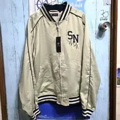 GU UNDERCOVER サテンリブブルゾン BEIGE XL