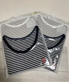 ★コットンフライスインナーT半袖２枚組２セット★新品 肌着 綿100ユニクロ