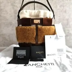 新品！ザンチェッティウーブンバケットスモール ショルダーバッグ ムートン2way