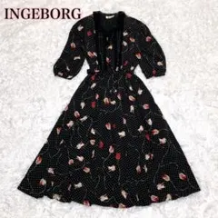 INGEBORG 白襟つき マドンナリリーのワンピース - メルカリ
