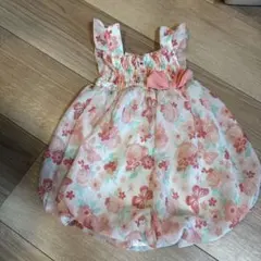 bon bebe 花柄ロンパース