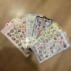 ぷくぷくシール　立体シール　6枚セット