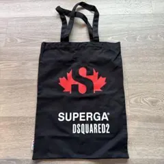 非売品　レア　SUPERGA DSQUARED2 トートバッグ ブラックのサムネイル