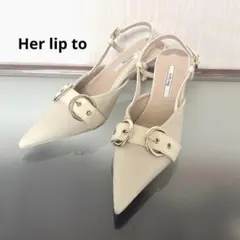 美品Herlipto Buckle-Belted Slingback Pumpsのサムネイル