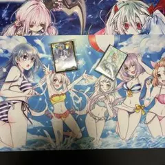 遊戯王　スリーブ　プレイマット　2個ずつ　セット　手札誘発　妖怪少女