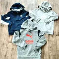 140 アディダス　プーマ　パーカー