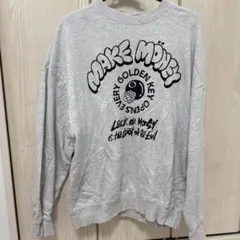 グレーのスウェットシャツ MAKE MONEY