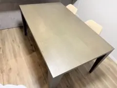 ダークグレー セラミック ダイニングテーブル 160×87.5cm 伸長式 