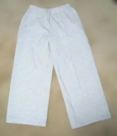 無印＊スウェットワイドパンツ グレー M