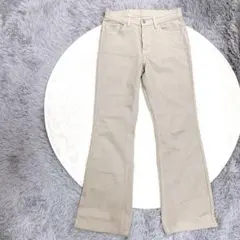 B-THREE JEANS ビー・スリー フレアパンツ 38 ベージュ