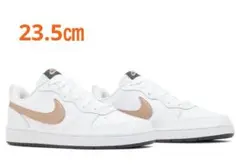新品ナイキNIKE☆コートボロー23.5㎝ホワイトメタリックレッドブロンズ116