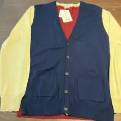 【新品タグ付き】BROWNY カーディガン M ネイビー/イエロー