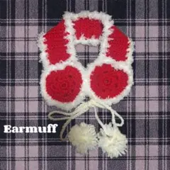 ハートイヤーマフ♥ハンドメイド♥かぎ針編み