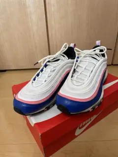Nike Air Max 97 ホワイト/ブルー/ピンク　ゲームロイヤル